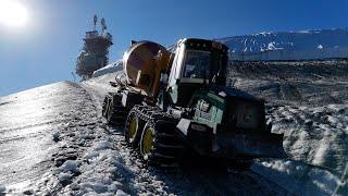 Titlis 3020 Baustelle auf dem Gletscher ️