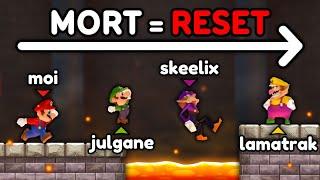 Mario MULTIJOUEUR MAIS si on meurt on RESET