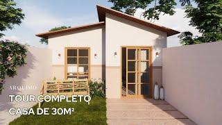 Plano de Casa 5X6 | Tiny House | Mini Casa 30 M²| 5X6 House (30 SQM)| Small House Design Idea