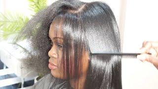 THE BEST HAIR WASHING4B 4C Hair Care🫧Silk Press Full Process🫧12 Million Views