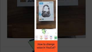 How to change voice in YouCut?