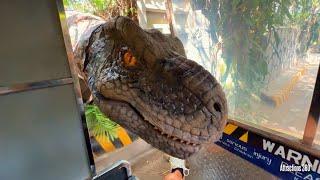 CRAZIEST Dinosaur Ride Ever! - Dinosaurs & Gorillas Attack You on the Ride! NEVER in the USA Ride!