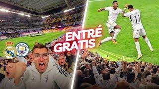 ME COLÉ GRATIS !!!  ASÍ SE VIVIÓ en el Nuevo Estadio Bernabéu  REAL MADRID 3-3 MANCHESTER CITY