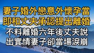 妻子婚外戀情意外懷孕當即和丈夫承認提出離婚，不料離婚六年後丈夫說出實情後妻子當場淚崩！真實故事 ｜都市男女｜情感｜男閨蜜｜妻子出軌