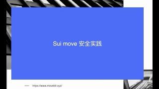 Sui Move 安全实践