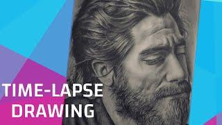 Drawing Jake Gyllenhaal - Time-lapse