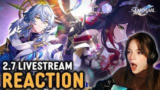 insane sunday fan loses her mind + AMPHOREUS | Honkai Star Rail Version 2.7 Special Program REACTION