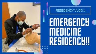 I Started EMERGENCY MEDICINE Residency!! | Residency VLOG 1