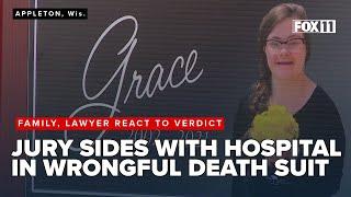 Jury sides with hospital in wrongful death case; Girl's family, lawyer react to verdict