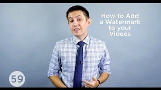 How to Add a Branding Watermark to Your YouTube Videos - Crisp Video Marketing Minute #23