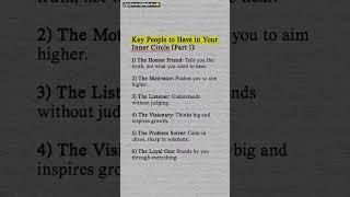  Key People To Have In Your Inner Circle #shorts #lifeunlockedwitharchna #people #viral  #wisdom
