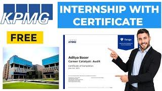 KPMG Online Internship with Certificate | INTERNSHIP for college students | What is Audit ?