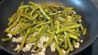 Kochen im Alltag- Zackig und fein - Bohnen mit Eier, wir haben sie als Nachmittags Snack genossen