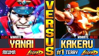 SF6 Top 1 Terry Bogard (Kakeru Vs Yanai) M.Bison ▰ High Level