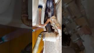 Replacing flexible pipes for copper! #asmr #ytool #tools #howto #diy #subscribe #shorts #foryou