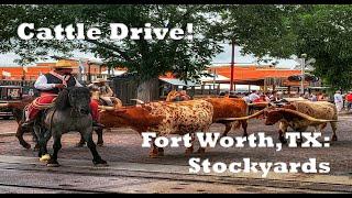 Fort Worth, TX - Stockyards: Wandering Walks of Wonder Slow TV Walking Tour 4K