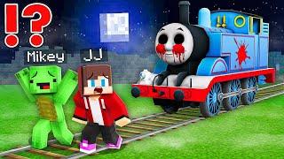 JJ and Mikey VS Scary Thomas Train CHALLENGE in Minecraft - Maizen JJ and Mikey Survive