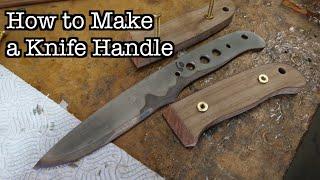 How to Make a Knife Handle - Drilling, Profiling & Dry Fitting