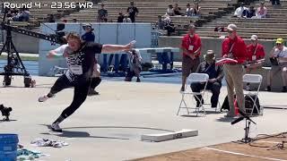 RYAN CROUSER SHOT PUT WORLD RECORD SERIES