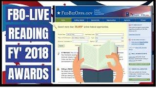 Fed Biz Opps - Live Readings for your Government Contracting Business (Oct 3, 2018)