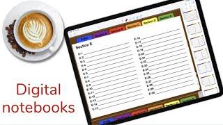 Digital Indexed Notebooks for organising your digital notes| Paperless X