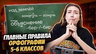 Все правила орфографии за 5-6 класс | Умскул | Средняя школа