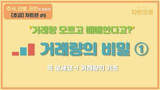 【초급-차트편#5】  거래량의 비밀  " 거래량을 모르고 매매하지 마라! " 〔주식.선물.코인〕