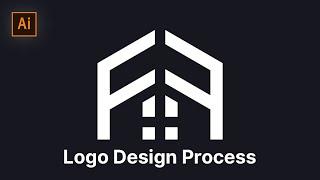 How to Design Real Estate Logo in Illustrator | #logodesignprocess  | SoftAsia Tech