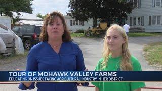 Assemblywoman Buttenschon tours Mohawk Valley Farms