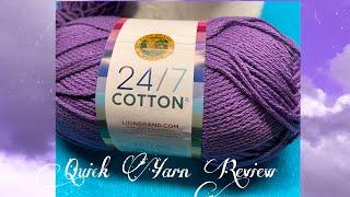 Lion Brand's 24/7 Cotton Yarn