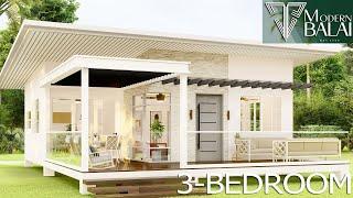 Simple House Design 3-Bedroom Small Farmhouse Idea | 108 sqm.