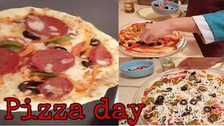 PIZZA DAY in tha house ||UNLI PIZZA || Riza pinay vlog