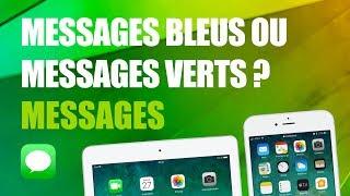 Pourquoi certains messages / SMS sont bleus et d’autres verts sur iPhone ?