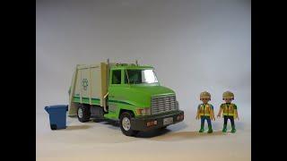 Playmobil City Life set # 5679 (2015) Green Recycling Truck review