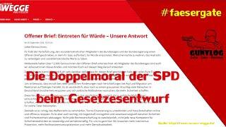 #faesergate | Die Doppelmoral und Zweizüngigkeit der SPD beim WGesetzesentwurf