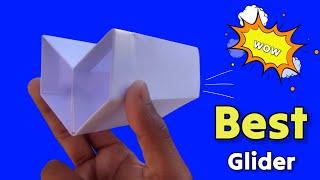 How to make paper glider easy | Best paper airplane glider tutorial