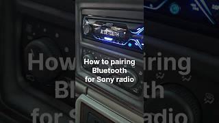 Sony DSX-A415BT HOW TO BLUETOOTH PAIRING(most of Sony) #sony #bluetooth #pairing #carradio