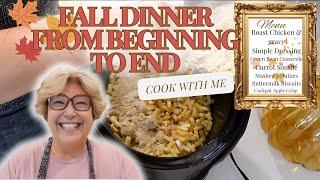 Fall Dinner From Beginning To End/ Cook With Me/ Family Traditions/Make this