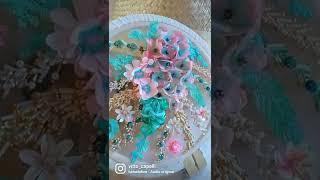 Bouquet de Flores en Telas y Bordado en Pedrería, Nuevo Curso Online en todo Latinoamérica