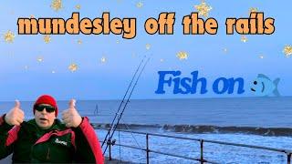 Sea Fishing Mundesley Off The Promenade rails North Norfolk Beach Angling shore fish on