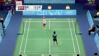 Vu (VIE) vs Milne (GBR) - Women's Badminton Bronze Medal Contest - Singapore 2010 Youth Games