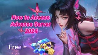 how to access advance server in mobile legends 2024 | create advance server account in mlbb