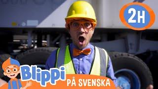 Blippi Svenska | Lär dig om hamnmaskiner med Blippi | pedagogiska videor för barn