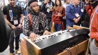 Cory Henry plays the new Viscount Legend at Namm 2017