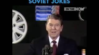 USA president makes jokes on camera about Russia