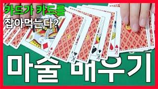 [카드 마술 배우기] 카니발 카드. 카드가 카드를 잡아먹는 연출.
