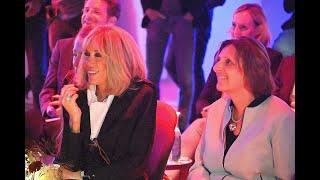 Französische und Deutschlands First Ladys besuchen den Kultur Palast in Billstedt