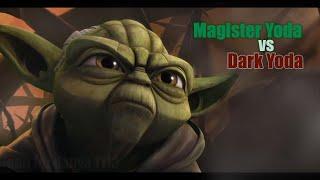 Magister Yoda vs Dark Yoda