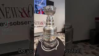 NHL’s Stanley Cup makes early tour of Raleigh, The News & Observer office #shorts