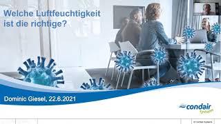 Web-Seminar (Teil 1):  Welche Luftfeuchtigkeit ist die richtige? Arbeitsstättenrichtlinien